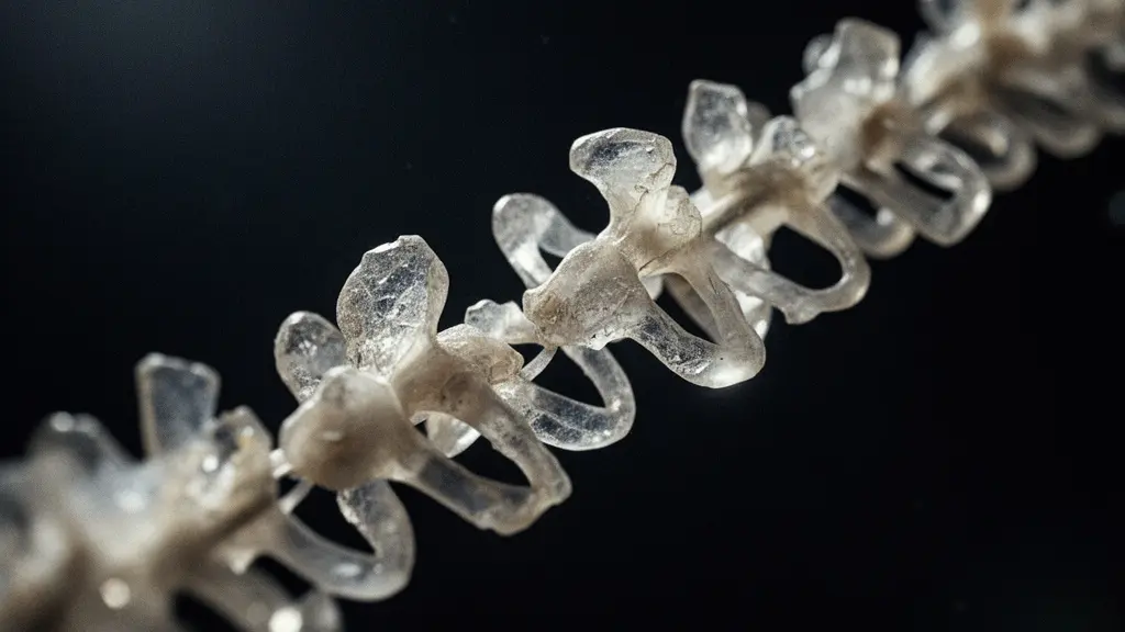 Vue anatomique détaillée de la chaîne des osselets dans l'oreille moyenne