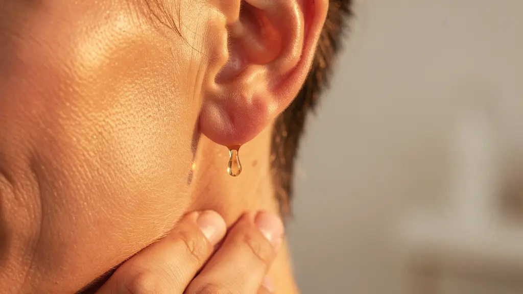 Gros plan sur une oreille humaine baignée de lumière douce, symbolisant la santé auditive et l'hygiène auriculaire sécurisée