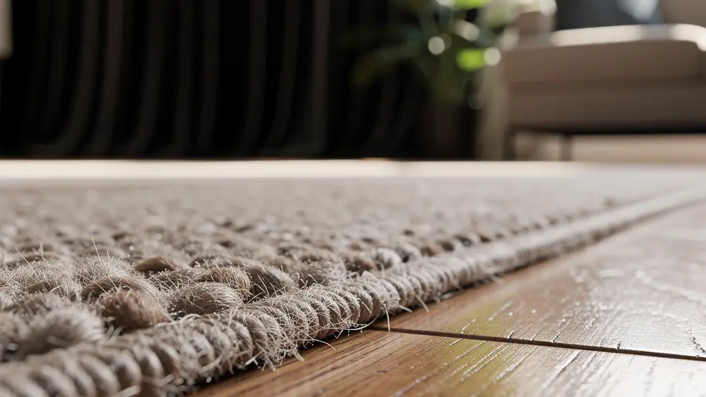 Salon aménagé avec tapis épais, rideaux lourds et plantes vertes créant un environnement acoustiquement optimal